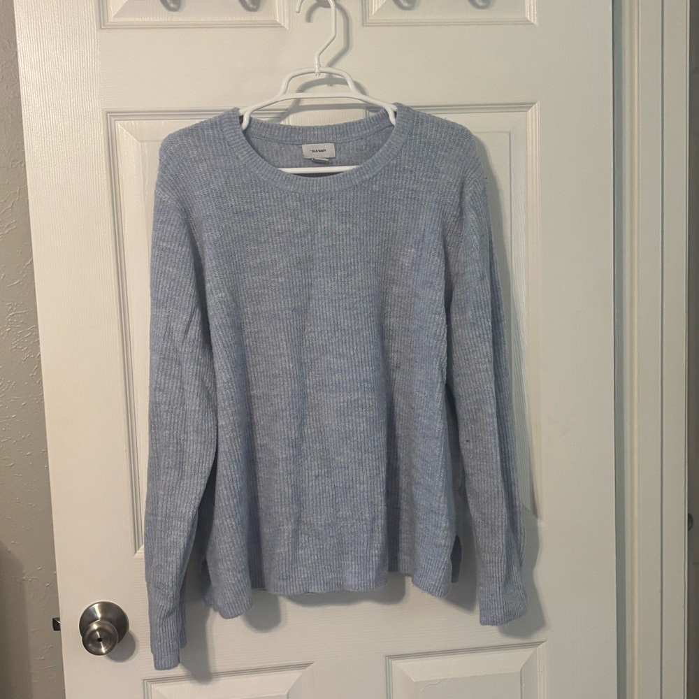 Old Navy Pale Blue Ribbed Sweater
